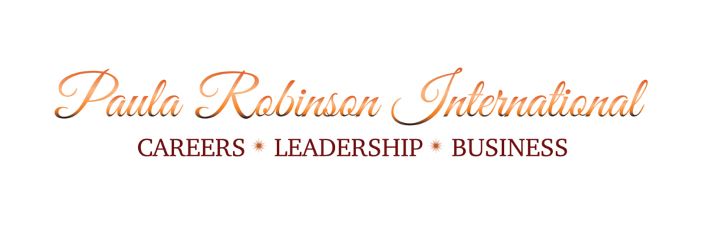 A black background with the words robinson international in orange.